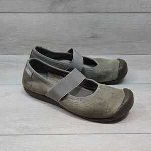 Keen Women's Casual Mary Jane Shoes in Olive Green Outdoor Flats Sz 9.5